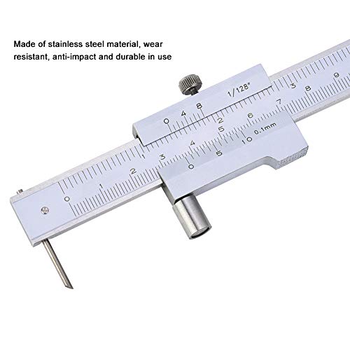 0-200mm Parallel Crossed Caliper, Stainless Steel Parallel Marking Vernier Scribing Caliper with Carbide Scriber/Needle, Marking Gauge for Scribe on Yuecoom