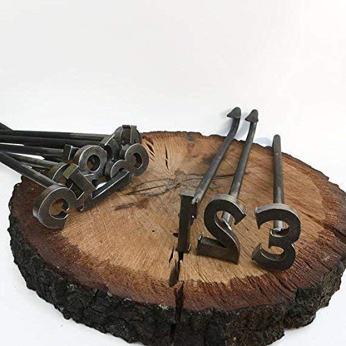 0-9 Number Branding Irons - 10 Irons - Custom Cowboy Monogram - The Heritage Forge - WoodArtSupply