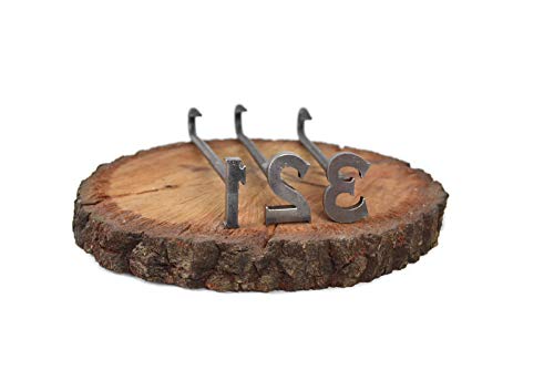 0-9 Number Branding Irons - 10 Irons - Custom Cowboy Monogram - The Heritage Forge - WoodArtSupply