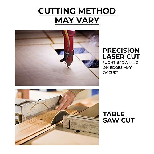 0.8mm 1/32" x 12" x 12" Aircraft Plywood Sheet (3pk) - AB/B Baltic Birch Material Perfect for Arts and Crafts, School Projects, Die-Cutting, and Wood Anderson Plywood