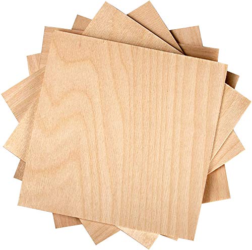 0.8mm 1/32" x 12" x 12" Aircraft Plywood Sheet (3pk) - AB/B Baltic Birch Material Perfect for Arts and Crafts, School Projects, Die-Cutting, and Wood Anderson Plywood