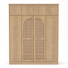 8 Door Armoire Wardrobe with Adjustable Shelves and Hanging Rod HouseOfZazla
