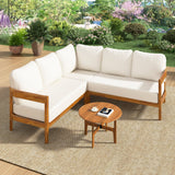 U_Style Acacia Solid Wood Patio Furniture Set