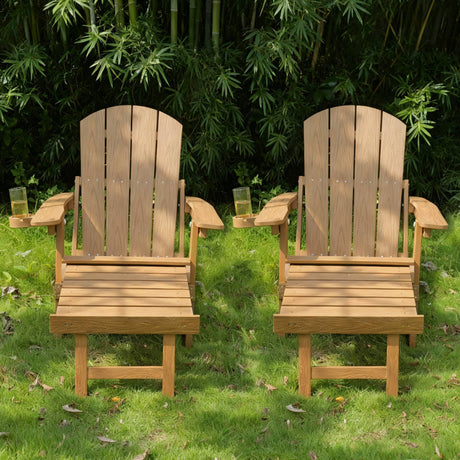 2-Piece All-Season Outdoor Lounge Chairs For Patio Leisure & Garden Relaxation Moments HouseOfZazla