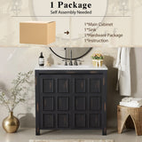 Bathroom Vanity Organizer With Sink, Combo Cabinet Set, Bathroom Storage Cabinet
