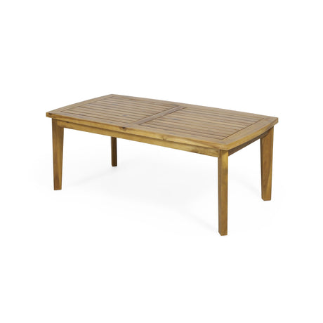 Outdoor Rectangular Coffee Table - Brown HouseOfZazla