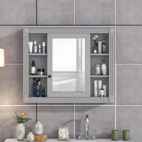 Wall Mounted Bathroom Storage Cabinet With Mirror HouseOfZazla