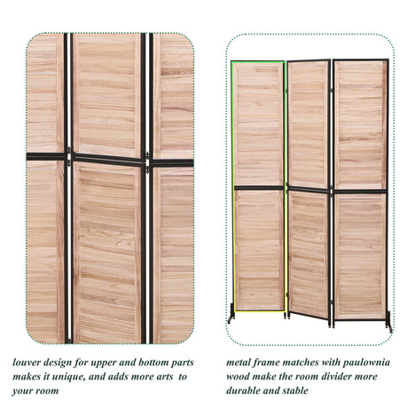 Rustic 3 Panel Room Dividers And Folding Privacy Screen HouseOfZazla
