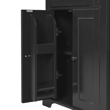 Bathroom Storage Cabinet, Adjustable Shelves & Drawer, Freestanding Tower HouseOfZazla