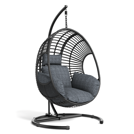 42 Extra Wide U-Base Hanging Egg Chair with Cushion HouseOfZazla