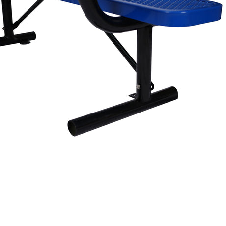 6' Outdoor Steel Bench With Backrest HouseOfZazla