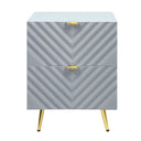 Gaines - High Gloss Nightstand HouseOfZazla