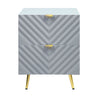 Gaines - High Gloss Nightstand HouseOfZazla