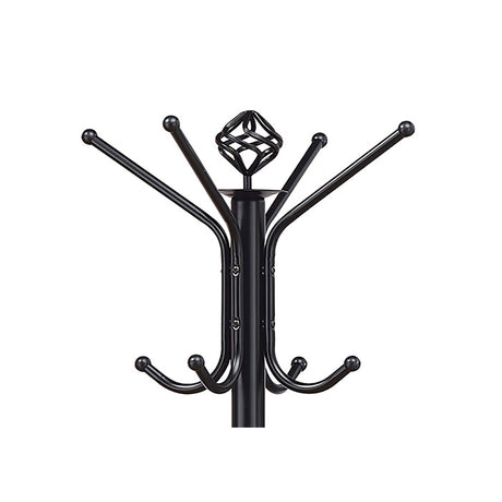 Coat Rack With 3 Tier Hooks For Entryway - Black HouseOfZazla