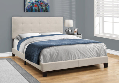 Transitional Upholstered Bed Frame HouseOfZazla