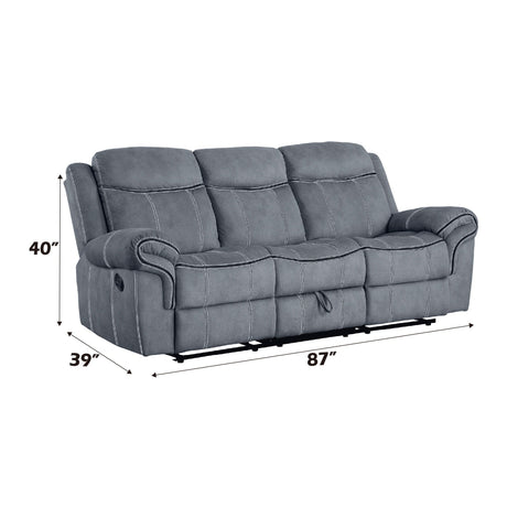 Zubaida Two Tone 3 Piece Recliner Living Room Set HouseOfZazla