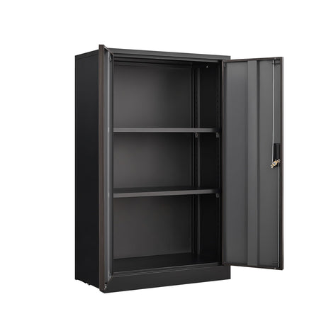 Metal Storage Cabinet With Locking Doors And Adjustable Shelf, Folding Filing Storage Cabinet, Folding Storage Locker Cabinet For Home Office, School, Garage HouseOfZazla