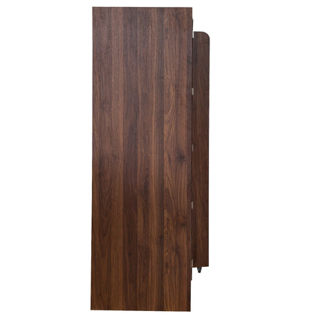 Freestanding Buffet Cupboards Sideboard With Doors & Shelves, Kitchen Pantry Storage Cabinet - Walnut HouseOfZazla