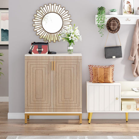 Shoe Cabinet With Doors, 5 Tiers Shoe Storage Organizer HouseOfZazla