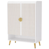 Shoe Cabinet With Doors, 7 Tier Storage Organizer