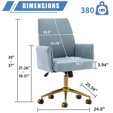 Ergonomic Mid Back Office Chair HouseOfZazla
