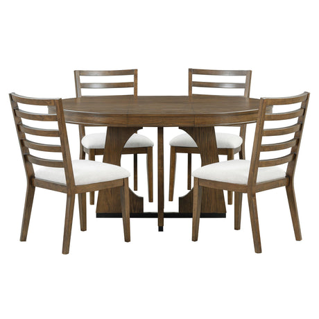 Round Dining Table Set For 4 With Chairs HouseOfZazla