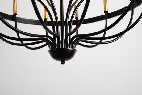 15-Light Industrial Iron Candle Chandelier Modern Farmhouse Pendant Light HouseOfZazla