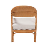 Honey Rattan Accent Chair