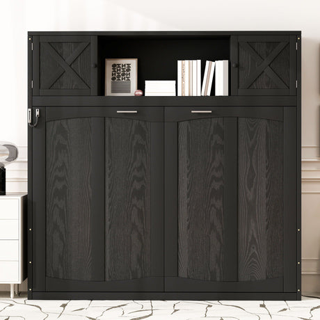 Murphy Bed With Storage Cabinets HouseOfZazla