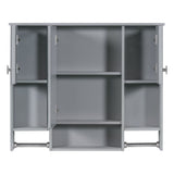 Wall Mounted Bathroom Storage Cabinet With Mirror, Medicine Cabinet With Towel Bar
