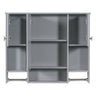 Wall Mounted Bathroom Storage Cabinet With Mirror, Medicine Cabinet With Towel Bar HouseOfZazla