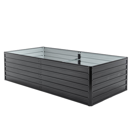 Metal Raised Garden Bed Outdoor 7.2x3.6x2 FT Galvanized Raised Garden Bed Kit HouseOfZazla