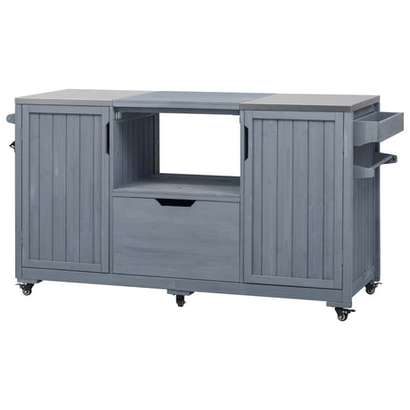 K&K 66.5" Outdoor Kitchen Island for Big Green Egg Grills HouseOfZazla