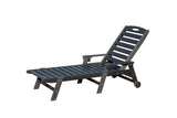 Patio Lounge Chair Outdoor with Reclining Backrest