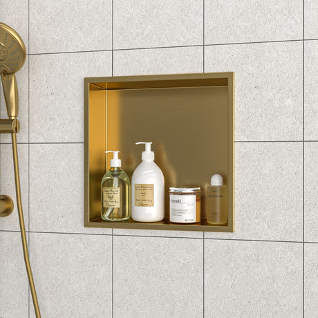 Stainless Steel Shower Niche With Seamless Design For Bathroom Storage HouseOfZazla