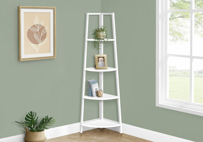 Bookshelf Etagere Corner 4 Tier Office Contemporary & Modern