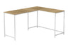 L-Shaped Corner Computer Desk with Contemporary Marble Look HouseOfZazla