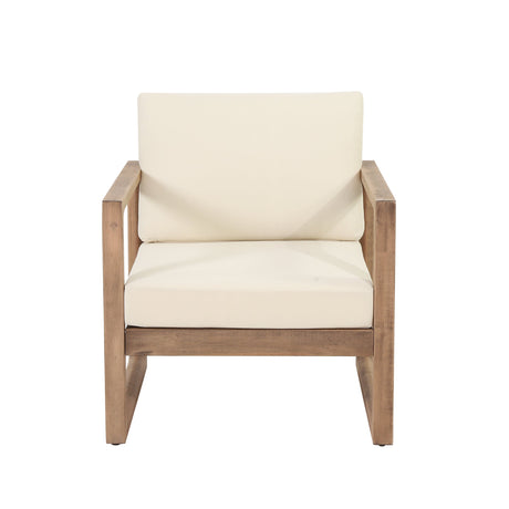 4-Pieces Acacia Wood Patio Furniture Set HouseOfZazla
