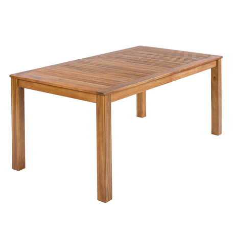 TOPMAX Patio 5pcs Wooden Dining Table Set HouseOfZazla