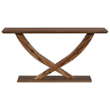Console Table With Cross Leg Base and Reinforced Support Plate