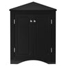 Triangle Bathroom Storage Cabinet With Adjustable Shelves, Freestanding Floor Cabinet For Home Kitchen HouseOfZazla