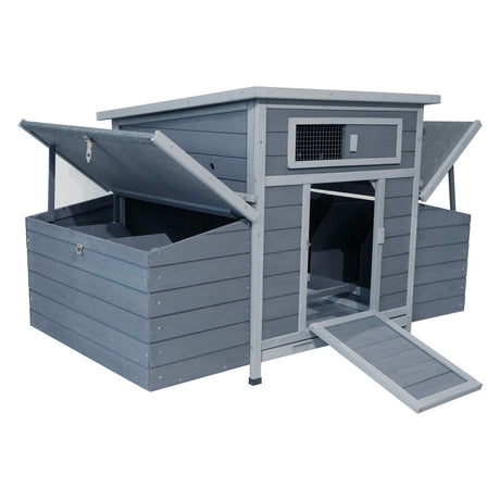 Large Chicken Coop Outdoor Hen House & Dual Nesting Boxes HouseOfZazla