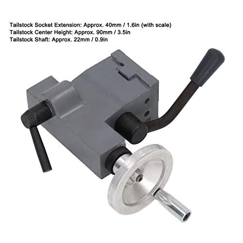 0618 Mini Lathe Tailstock Replacement, Mini Lathe Machine Woodworking Tool, for 7x12 7x14 0618 CJ18A Lathes Acogedor