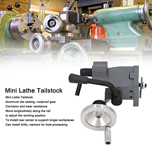 0618 Mini Lathe Tailstock Replacement, Mini Lathe Machine Woodworking Tool, for 7x12 7x14 0618 CJ18A Lathes Acogedor