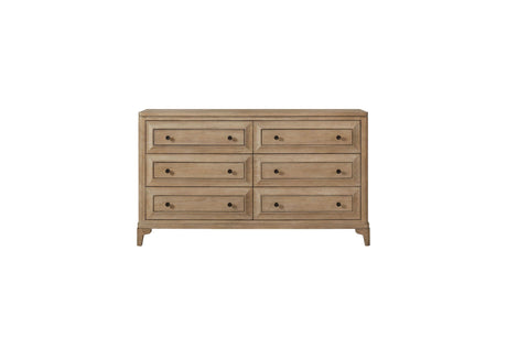 Queen Canopy Bedroom Set With A 2 Drawer Nightstand A Dresser With Poster Mirror And A Door Chest - Sand HouseOfZazla