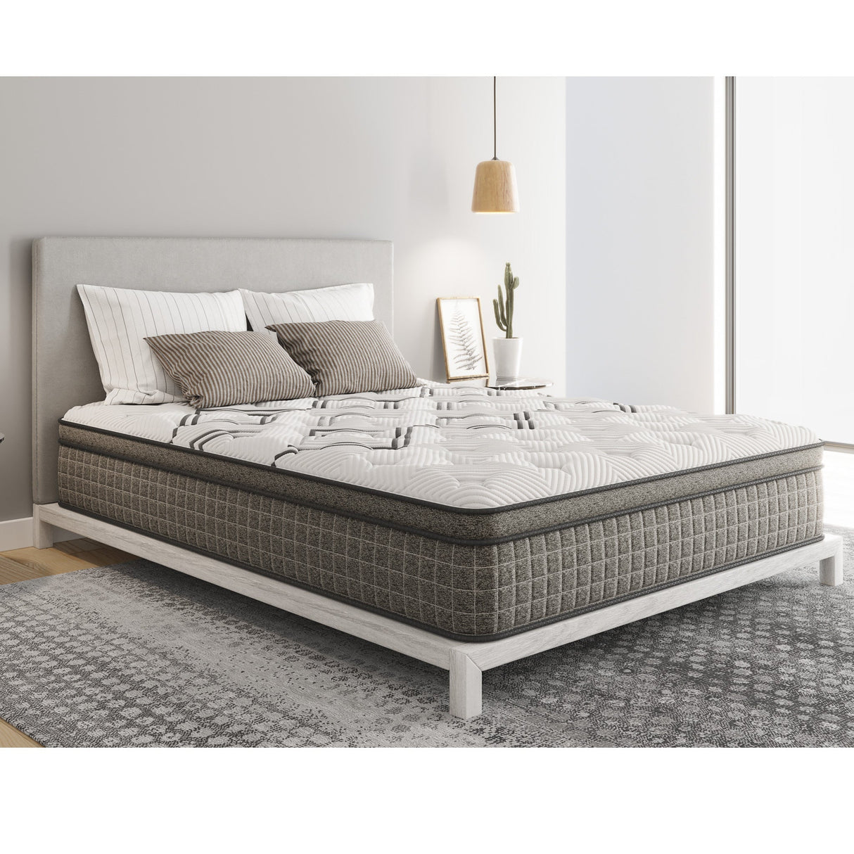 Diamond Soto Cooling Copper Hybrid King Mattress with Euro-Top 12.5 Inch