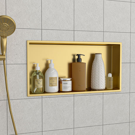 Stainless Steel Shower Niche With Seamless Design For Bathroom Storage HouseOfZazla