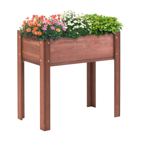 Raised Garden Bed With Legs, Elevated Planter Box For Outdoor Plants HouseOfZazla
