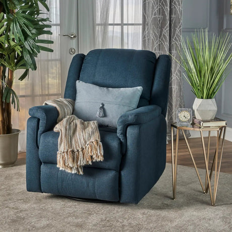 Contemporary Glider Recliner With Swivel Function HouseOfZazla