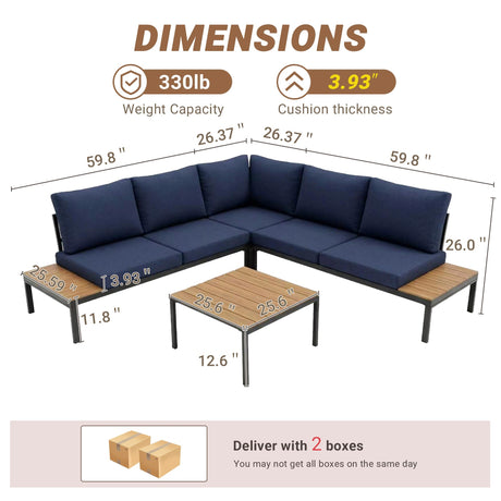 Outdoor Patio Furniture Set Sofa HouseOfZazla